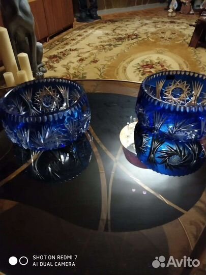 Ваза хрусталь, куплены в ГДР