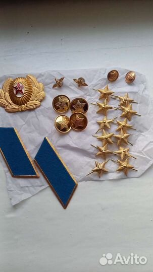 Плащ палатка офицерская, портупея, петлицы СССР