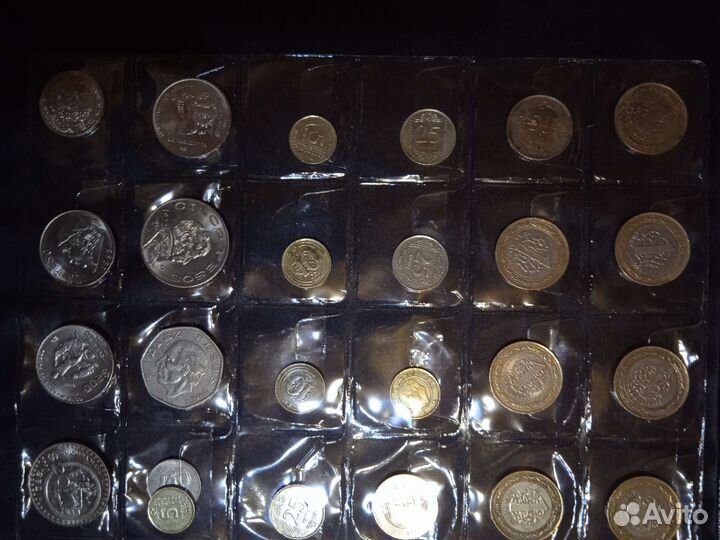 Коллекция монет и купюр