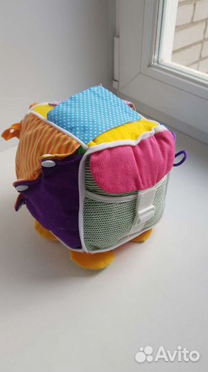 Мягкий кубик развивающий