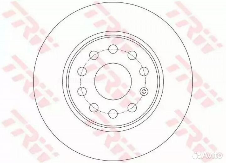TRW DF7911 Диск тормозной зад