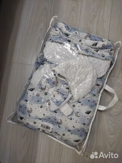 Коверт на выписку для новорожденного, теплый