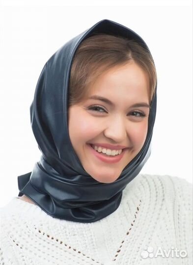 Косынка, платок на голову из экокожи Verenitsa