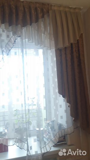 Шторы Кружевной бутик, цвет песочный