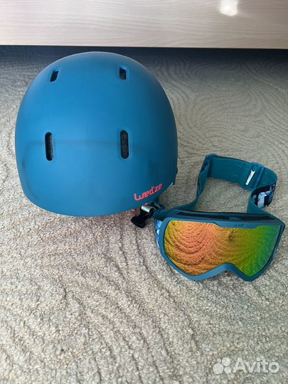 Шлем горнолыжный и маска