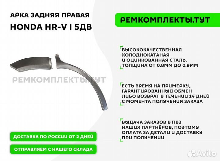 Арка задняя правая Honda HR-V 5дв