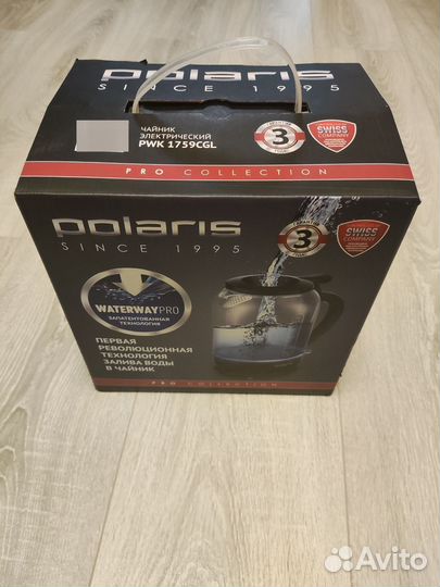 Чайник электрический Polaris PWK 1759CGL черный