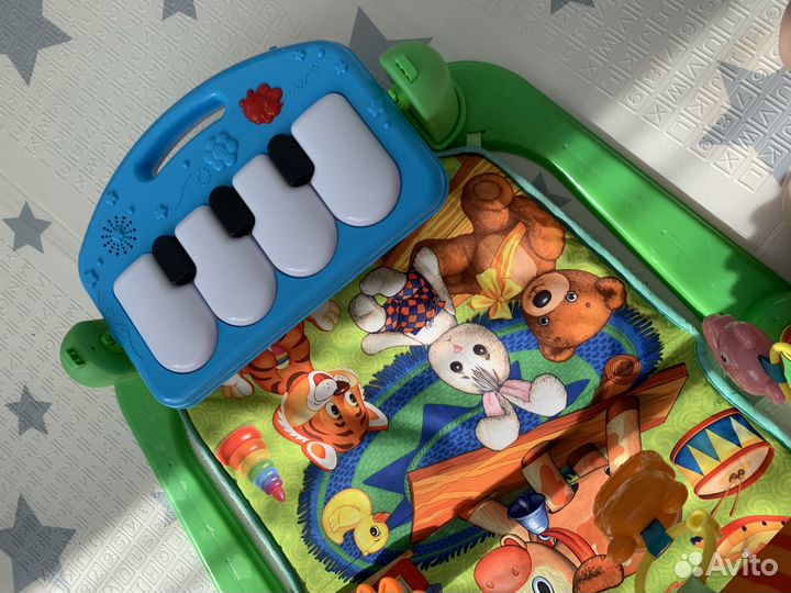 Детский развивающий коврик с музыкой пианино