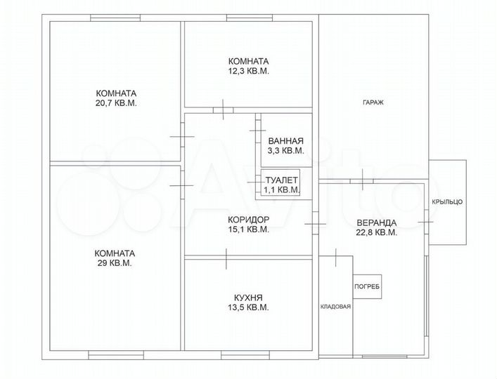 Дом 97 м² на участке 8 сот.