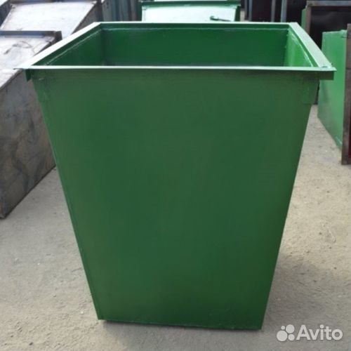 Контейнер для мусора 0.75м3 без колёс, без крышки
