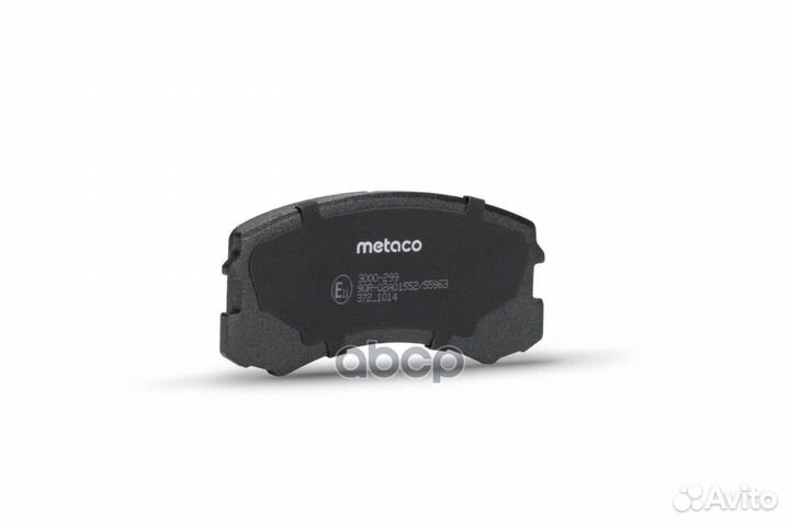 Колодки тормозные передние к-кт '3000-299 metaco