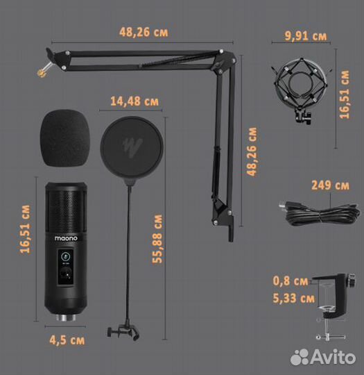 USB-Микрофон Maono AU-PM421