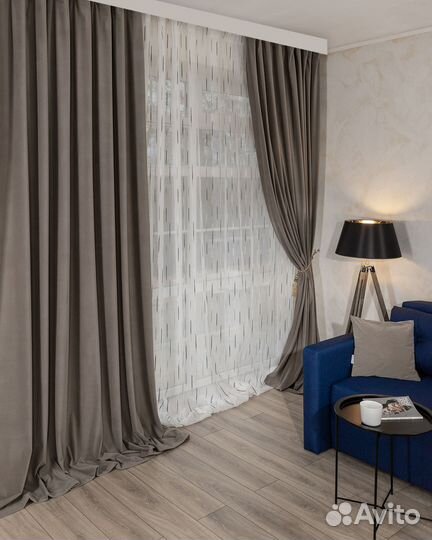 Шторы бархат богема кофе новые пошив