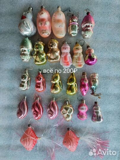 Елочные игрушки СССР