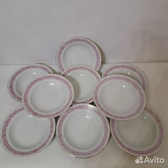Тарелки 9 шт. Фарфор. ГДР. Кольдиц. Германия