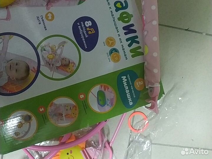 Шезлонг детский качалка