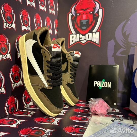 Кроссовки Nike air Jordan 1 low travis scott