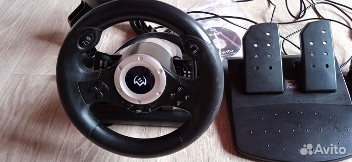 Игровой руль Sven +геймпад в подарок defender