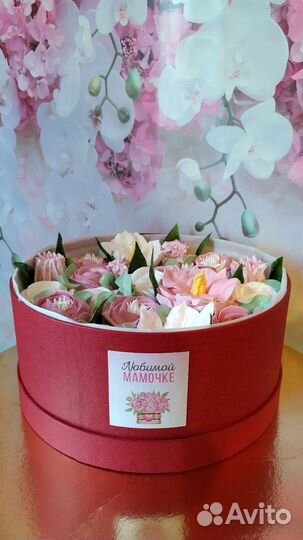 Съедобный букет в подарок из зефира