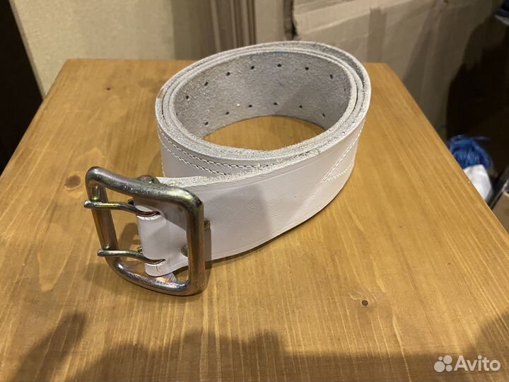 Ремень белый кадетский