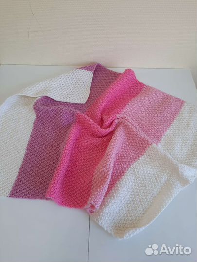 Плед детский вязаный ручная работа