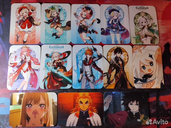 Карточки геншин