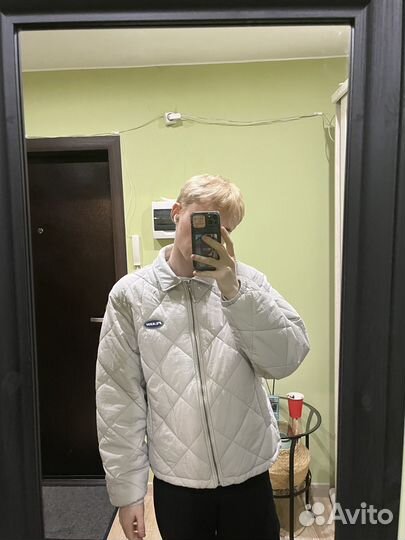 Куртка стеганая утепленная с отложным воротником