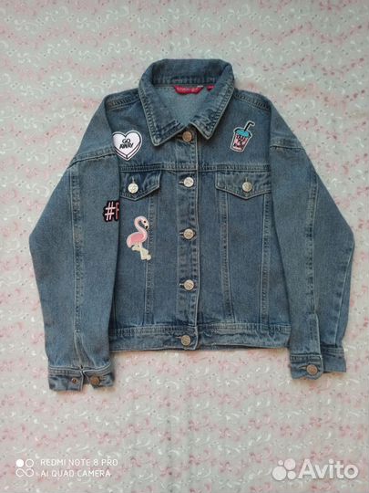 Джинсовая куртка для девочки 122