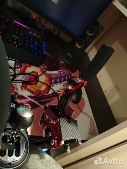 Игровой руль 900 градусов с кпп и ручником