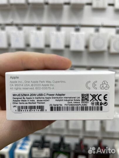 Оригинальная зарядка на iPhone 20w