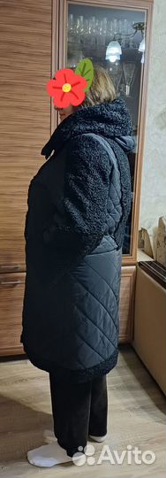 Пальто еврозимаRiches с натуральным мехом каракуль