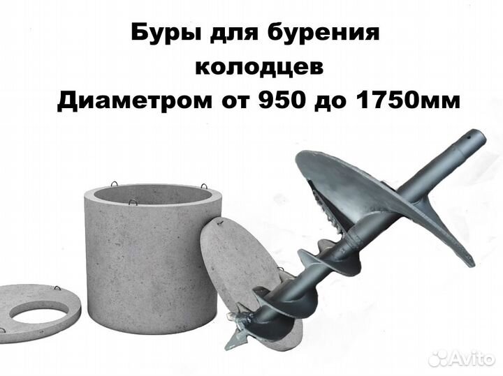 Бур для бурения колодцев