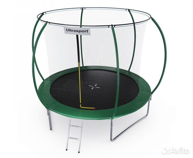 Батут DFC ultrasport 10 ft с внутренней сеткой