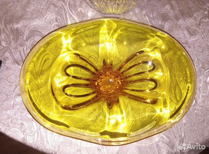 Ваза богемское стекло