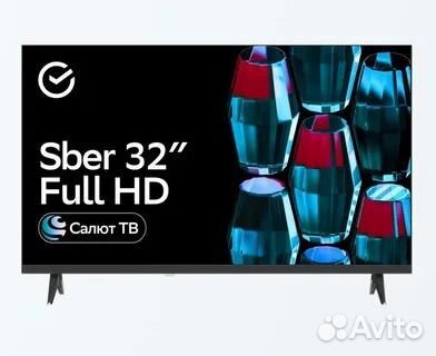 Телевизор SMART tv 32, bt, FullHD, Новый