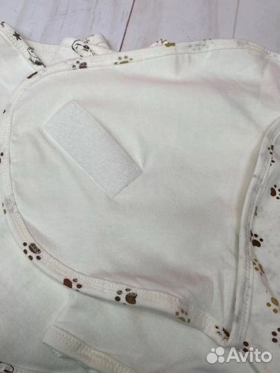 Муслиновые пеленки на липучке 56-62 (3штуки)