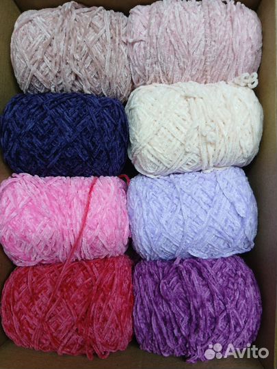 Пряжа микровелюр 2 мм