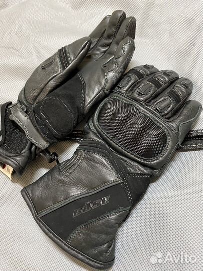 Мотоперчатки кожаные