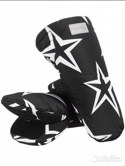 Муфта-варежки для рук на коляску эко-пух