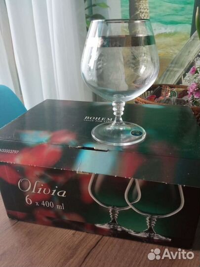 Фужеры богемия