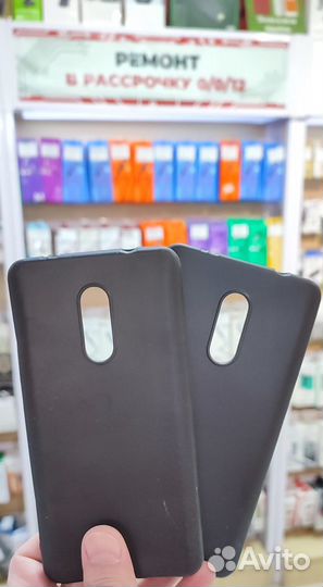 Чехол для Xiaomi Redmi Note 4X (силикон/черный)