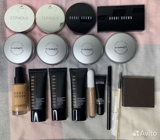 Пудра clinique, крем- пудра MAC, тон Bobbi Brown