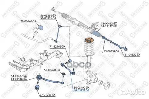 Рычаг задний нижний правый алюм BMW X3 all 04