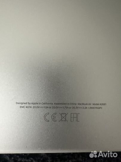 Apple MacBook Air M2, 2022