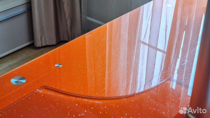 Компьютерный стеклянный стол Tempered Glass