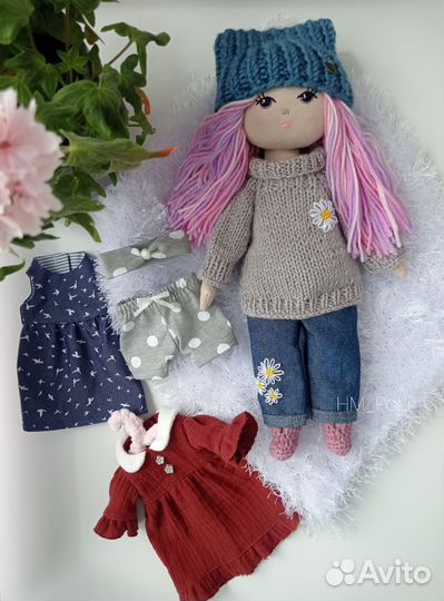 Текстильная игровая кукла
