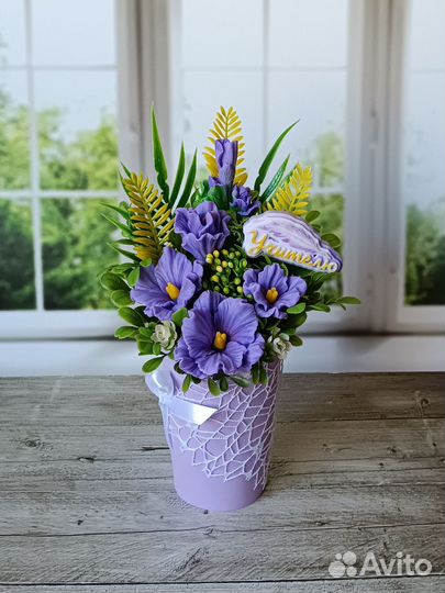 Букет цветов из мыла