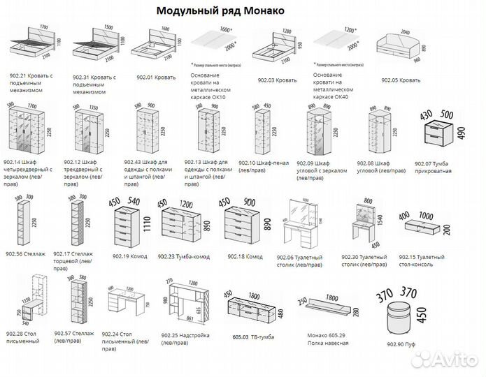 Детская мебель Монако 902. Модульная. В упаковке