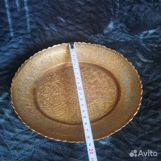 Блюдо, ваза, столовый набор. Латунь. Времен СССР