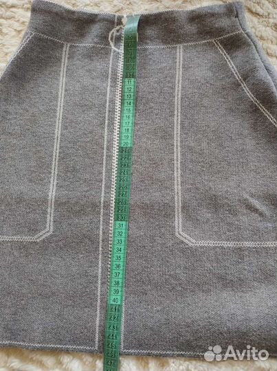 Юбка вязаная теплая